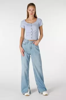 Джинсы с высокой талией Colin'S, синий