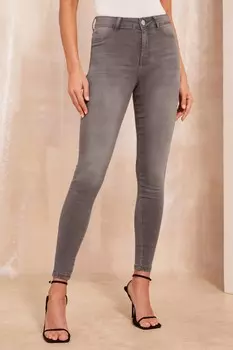 Джинсы с высокой талией Friends Like These, серый