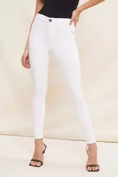 Джинсы с высокой талией Friends Like These, белый