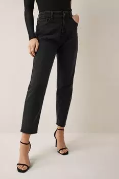 Джинсы с высокой талией и прямыми штанинами NOISY MAY, черный