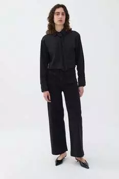 Джинсы с высокой талией и широкими штанинами Nocturne, черный