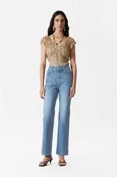 Джинсы с высокой талией и широкими штанинами & Other Stories, синий