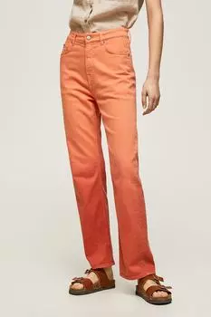 Джинсы с высокой талией Pepe Jeans London, оранжевый