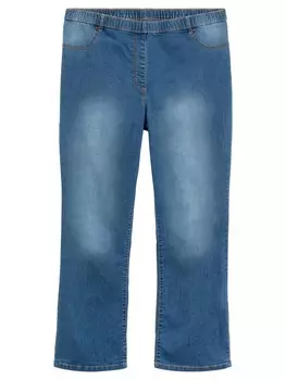 Джинсы с загрузочным кроем Sheego, синий