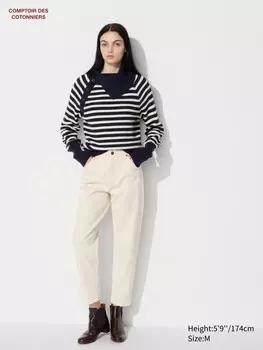 Джинсы с заниженной посадкой w's cdc Uniqlo, бежевый