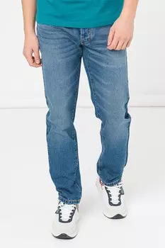 Джинсы с заниженной талией и потертым эффектом United Colors Of Benetton, синий