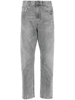 Джинсы с защипами Eleventy, серый