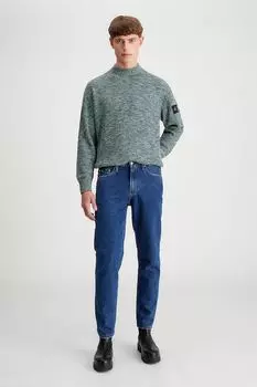 Джинсы с зауженным кроем и 5 карманами Calvin Klein Jeans, синий