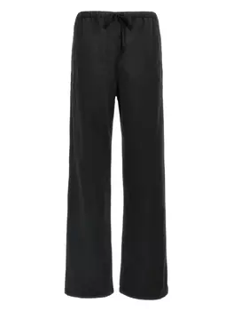 Джинсы с завязками на талии MM6 Maison Margiela, черный