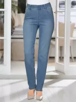 Джинсы с завышенной талией Classic Basics (1 шт.), цвет Blue-Bleached