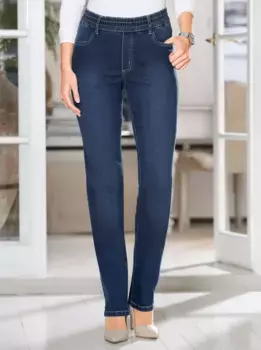Джинсы с завышенной талией Classic Basics (1 шт.), синий