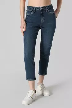 Джинсы с завышенной талией выше щиколотки Colin'S, синий