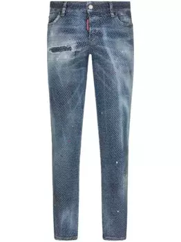 Джинсы Sailor с кристаллами DSQUARED2, синий