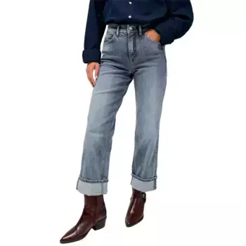 Джинсы Salsa Faith Straight With Cuff, серый