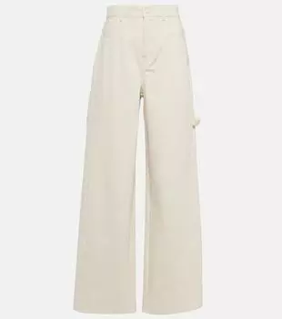 Джинсы Segnale с завышенной талией и широкими штанинами Max Mara, белый