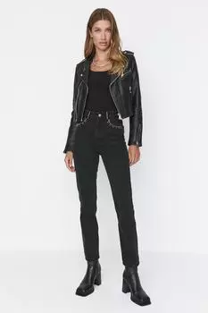 Джинсы - Серый - Bootcut Trendyol