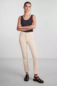 Джинсы - Серый - Брюки-сигареты PIECES