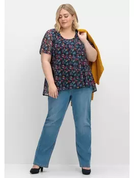 Джинсы sheego Gerade, цвет blue Denim