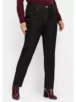Джинсы sheego Gerade Thermo, цвет black denim