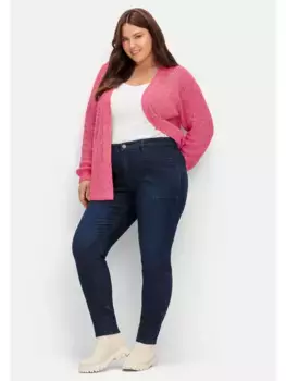 Джинсы Sheego стрейч "больших размеров" с накладными карманами, черный