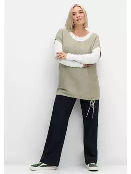 Джинсы sheego Weite Jeans, цвет dark blue Denim