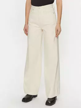 Джинсы широкие Calvin Klein, экрю