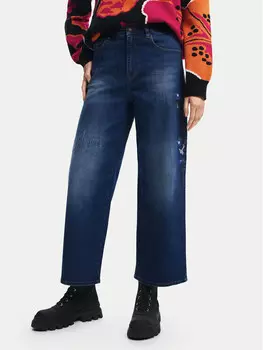 Джинсы широкие Desigual, синий