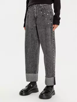 Джинсы широкие Haveone, черный