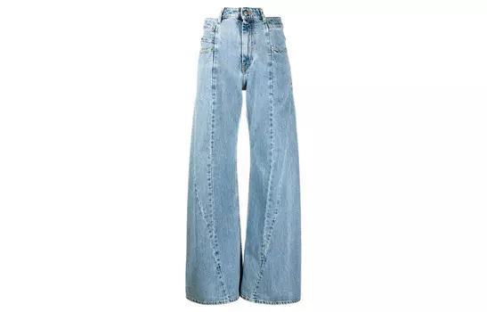Джинсы широкие Maison Margiela Dcortiqu, синий