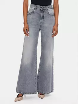 Джинсы широкие Marella, серый