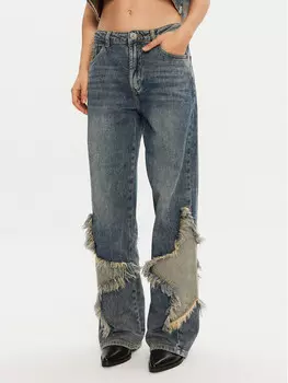 Джинсы широкие One Teaspoon, синий