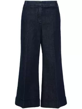 Джинсы широкие с гладкими складками Jacob Cohn, синие