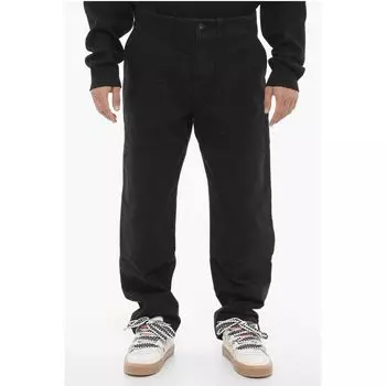 Джинсы широкие, темные, стираные, 22 см Marcelo Burlon, Black