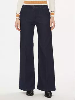 Джинсы широкие United Colors Of Benetton, синий