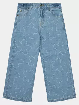 Джинсы широкие United Colors Of Benetton, синий