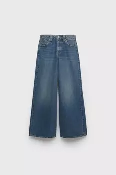 Джинсы широкие z3d ZARA, синий