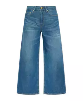 Джинсы широкого кроя Ganni, синий