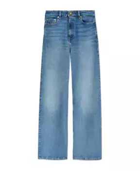 Джинсы широкого кроя Ganni, синий