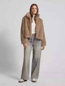 Джинсы широкого кроя из чистого хлопка с поясом-завязкой, модель «WIEN» Vero Moda, светло-серый