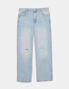 Джинсы широкого кроя Marks & Spencer, цвет Denim