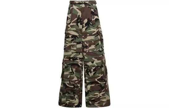 Джинсы широкого кроя с камуфляжным принтом Vetements, цвет Camouflage
