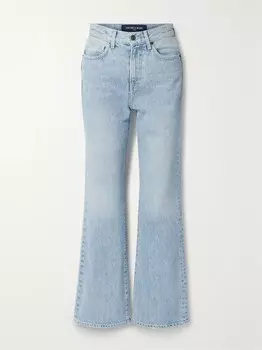 Джинсы широкого кроя с завышенной талией Crosbie Veronica Beard, цвет Light denim
