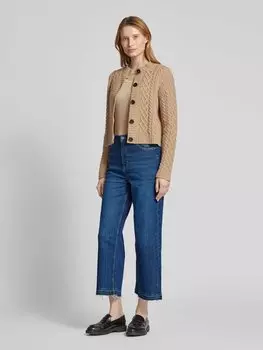 Джинсы широкого кроя со шлевками для ремня, модель «МАРЛЕН» BOSS Orange, темно-синий