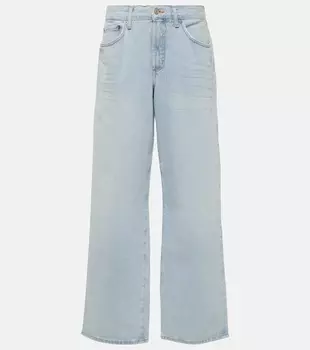 Джинсы широкого кроя со средней посадкой Fusion Jean Agolde, синий