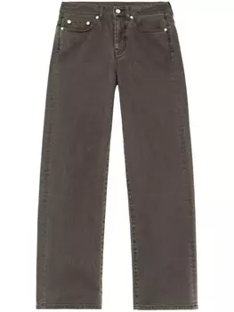 Джинсы широкого кроя со средней посадкой и узором Paisley John Elliott, серый