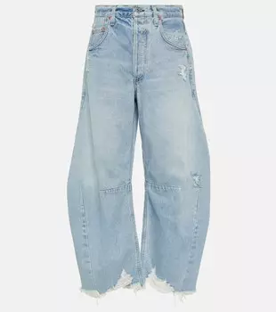 Джинсы широкого кроя в виде подковы Citizens of Humanity, синий