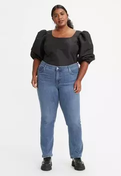 Джинсы-сигареты 314 PL SHAPING STRAIGHT Levi's, ляпис-драгоценный камень