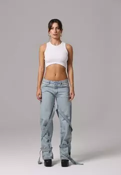 Джинсы-сигареты Amour #GISAR, цвет light blue denim