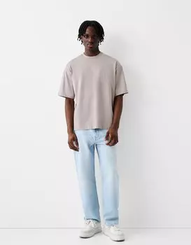 Джинсы-сигареты Bershka, светло-голубые