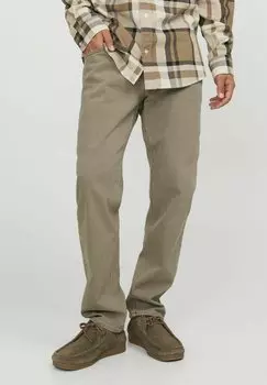 Джинсы-сигареты COMFORT MIKE ORIGINAL AM Jack & Jones, бежевые